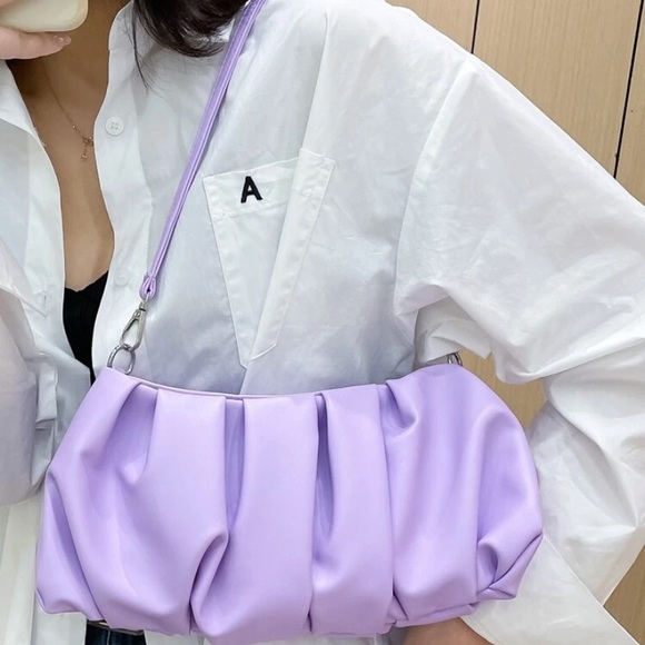 New‼️Purple Rushed Bag - Picture 3 of 5